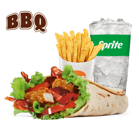 Menu Bbq Crispy Chicken Wrap