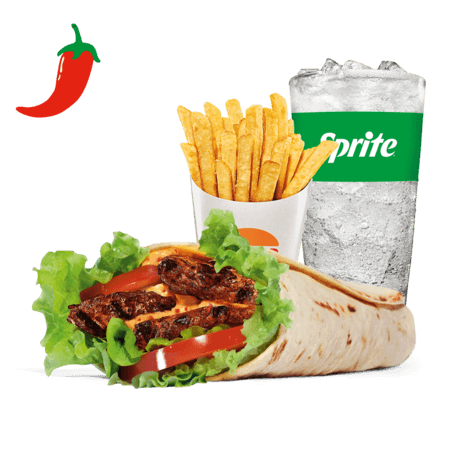 Menu Spicy Beef Wrap