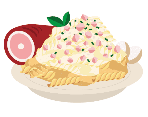 Fusili alla carbonara